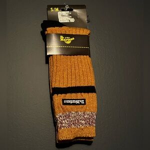 Dr Marten Black and Brown Casual Knit Socks S/M
